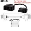 High Quality Suitable for Toyota 2-pin To 16 Pin OBD2 Diagnostic Adapter Cable for Toyota 22-pin To 16 Pin Connection Cable Tool 1