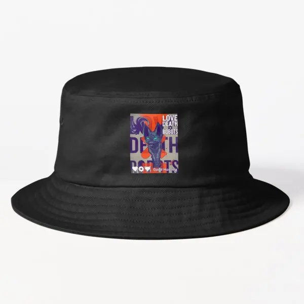 

Love Death Robots Bucket Hat Bucket Hat Fashion Solid Color Black Fish Sun Summer Caps Women Boys Cheapu Casual Hip Hop Sport