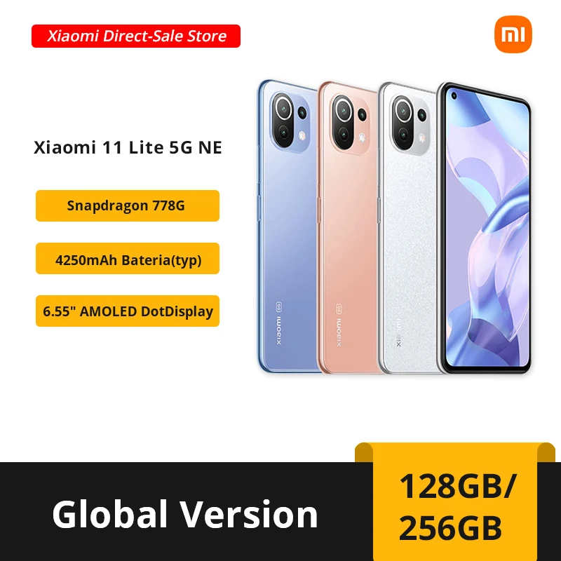 Versione Globale Xiaomi 11 Lite 5G Ne Smartphone Ricondizionato 128Gb /256Gb Snapdragon 778G 90Hz 64Mp Fotocamera Octa Core