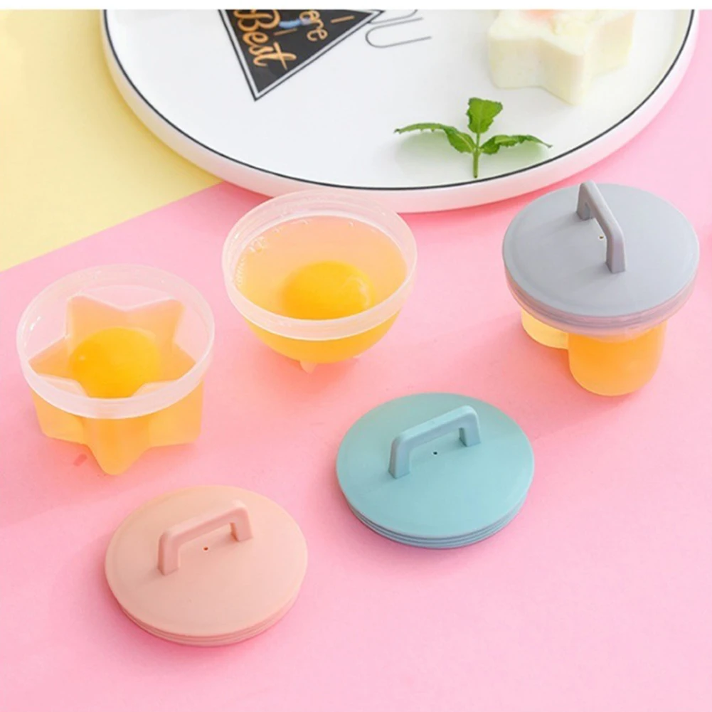 

Lovely Boiled Egg Mold With Oil Brush Household Egg Steaming Mould Kitchen Accessories