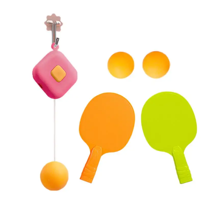 Table Tennis Training Tool Indoor Kids Door Pong Game Portable Workout Set Children Door Pong Game For Improves Reaction Speed
