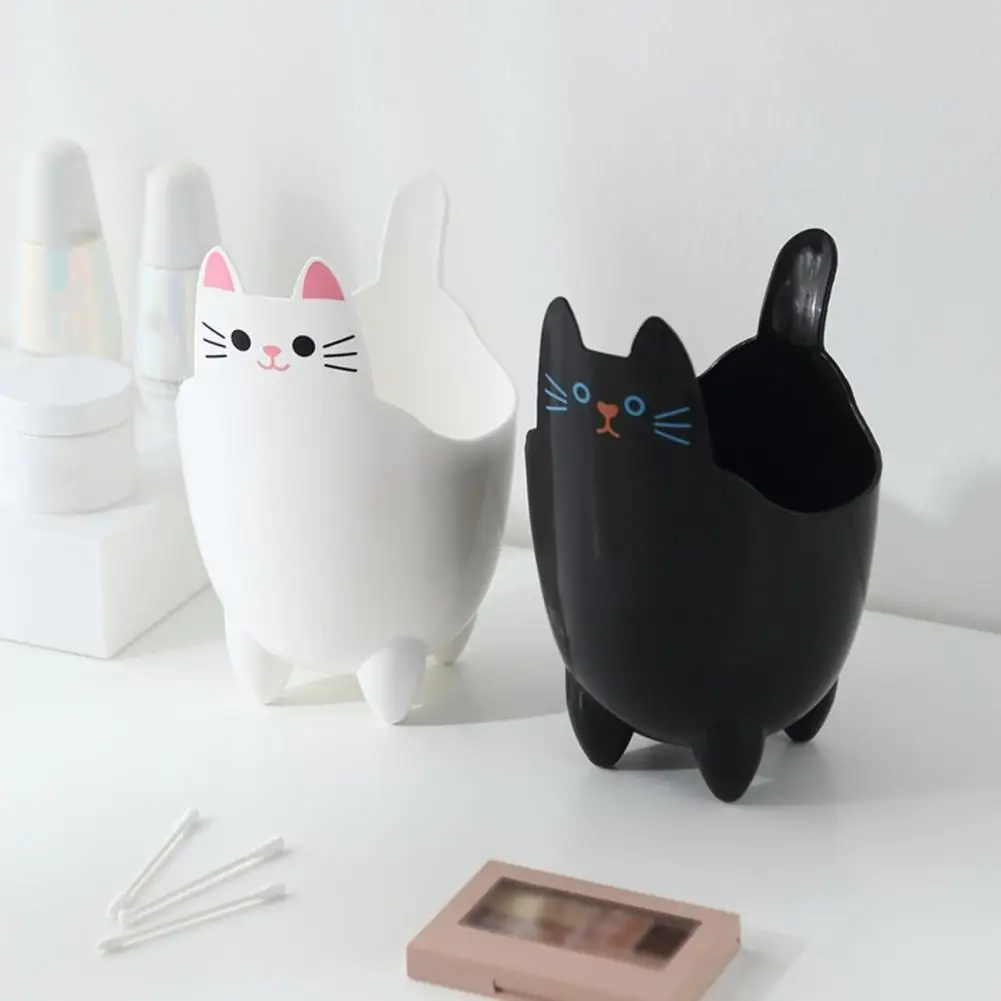 

Desktop Trash Can Without Cover Cat Shape Large Capacity Garbage Storage Living Room Bedroom Trash Storage Bucket Household Supp