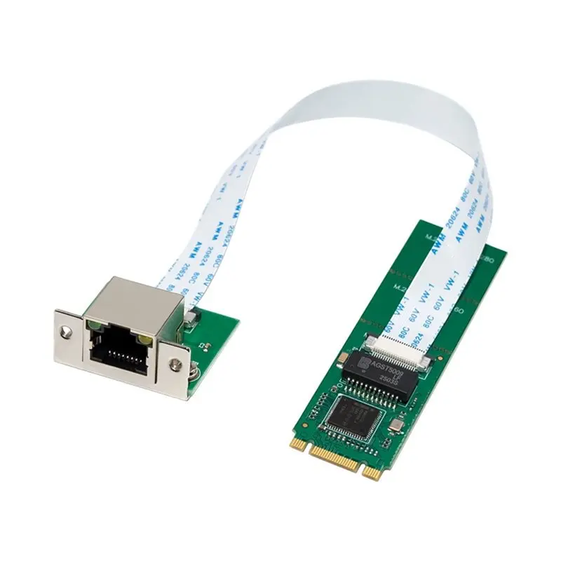 Gigabit Ethernet Kartı M.2 B+ M 82574L 10/100/1000Mbps Bilgisayar PC için Ağ Arayüz Denetleyicisi NIC Adaptörü