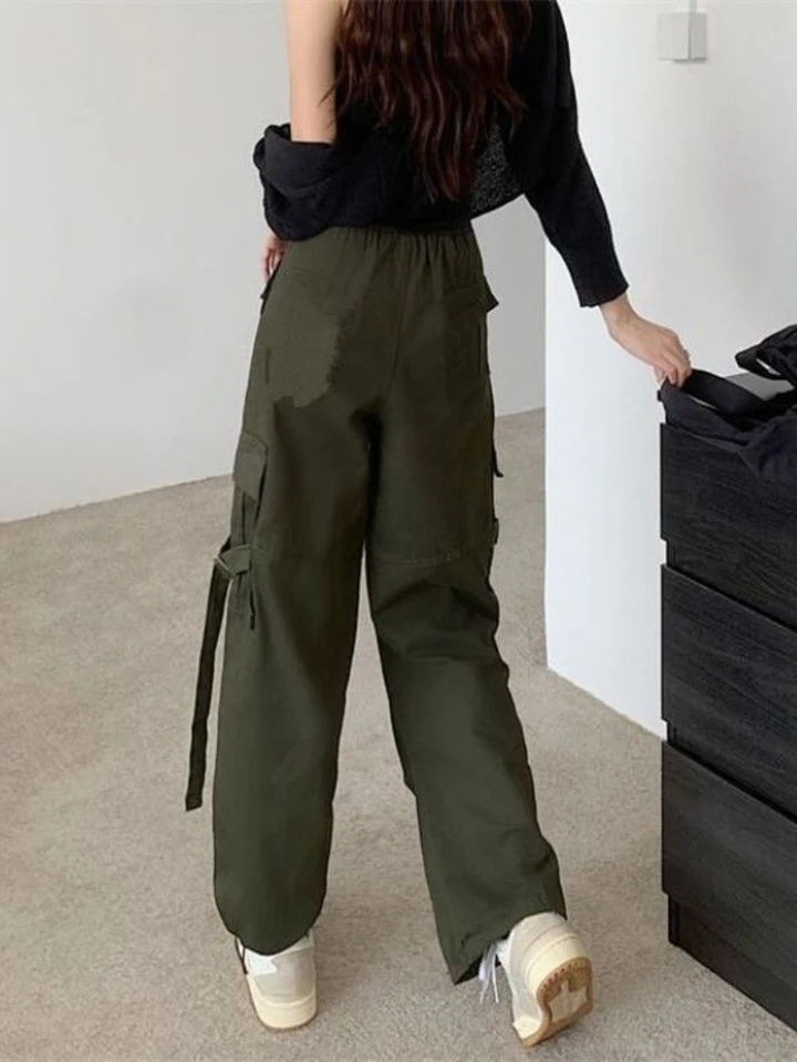 Commander Keen Pantalones Cargo De Cintura Ajustable Para Mujer