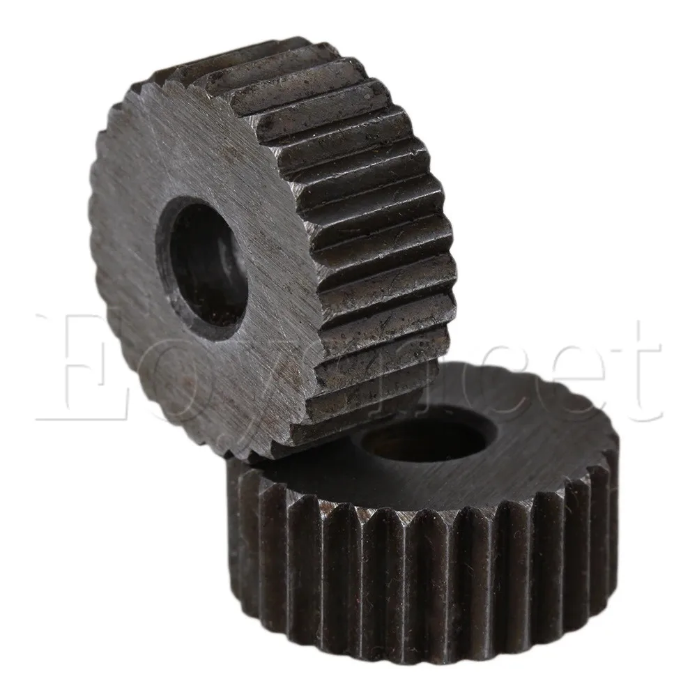 Knurling Tool Set 2 Picecs 2mm Pitch Single Straight Linear Coarse Steel Knurling Wheel Knurl Tool