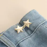 Adjustable Clips for Pants Fastener Pants Pin Retractable Button Loose Button for Waist for Jeans Perfect Fit Reduce Waist 2
