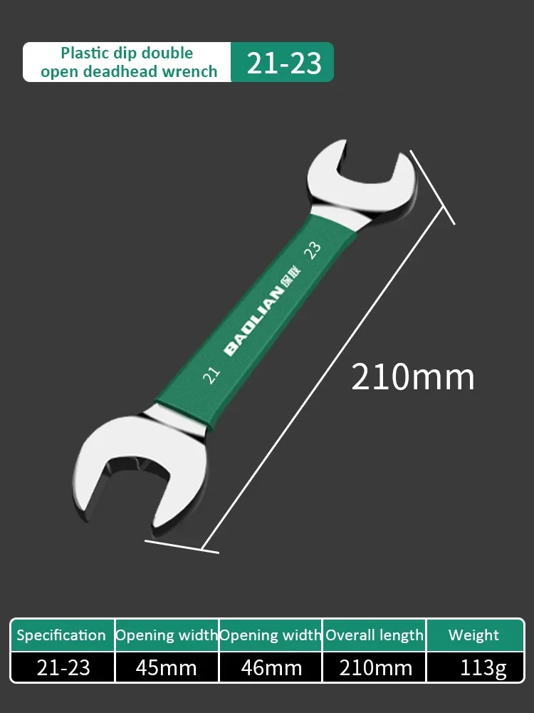 Double-Ended Open Wrench Set - Adjustable Hand Tool Kit