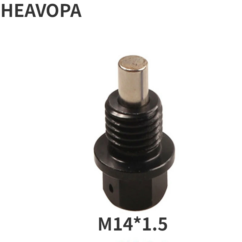 M14 x1.5 Magnetic Oil Drain Plug Aluminum CNC Craft with Drain Bolt Crush Washer Replacement for Honda Accord Civic CR-V Odyssey
