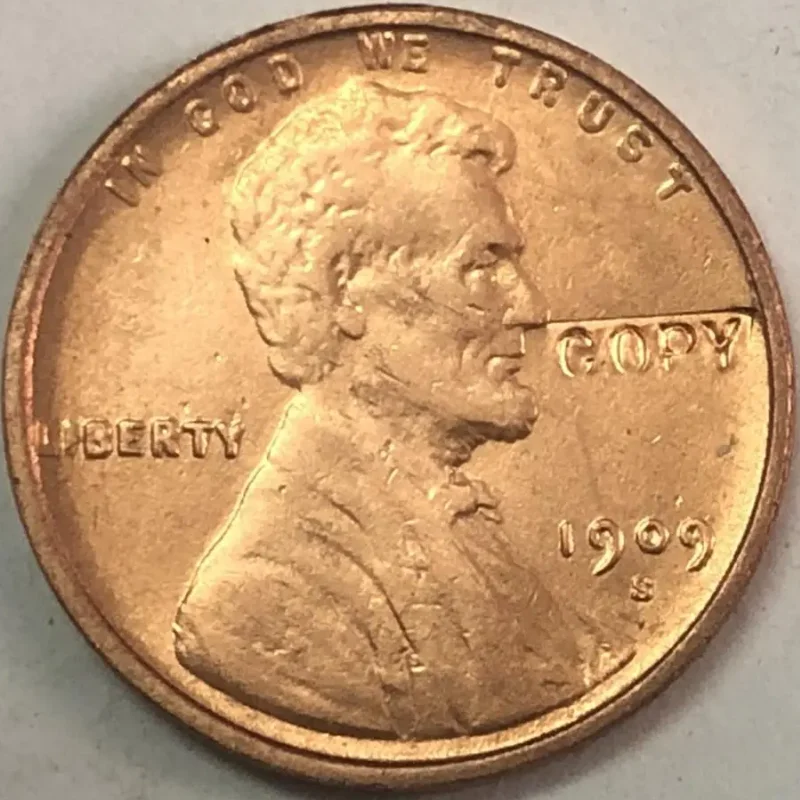 2701.　希少　？　1909年　アメリカ　リンカーン　1セント　VDB 希少な1909年S VDBリンカーン1セントUSAコイン。発見！ - Etsy 日本