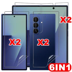 Enhanced Flexible TPU Hydrogel Film Screen Protector - Anti - Scratch Front, Back, and Inner Coverage - Z Fold 4 (6 in 1 Film)