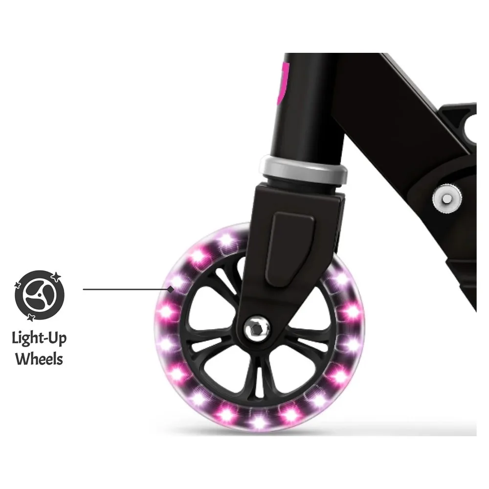 New Light-up Folding Kids Kick Scooter, Pink