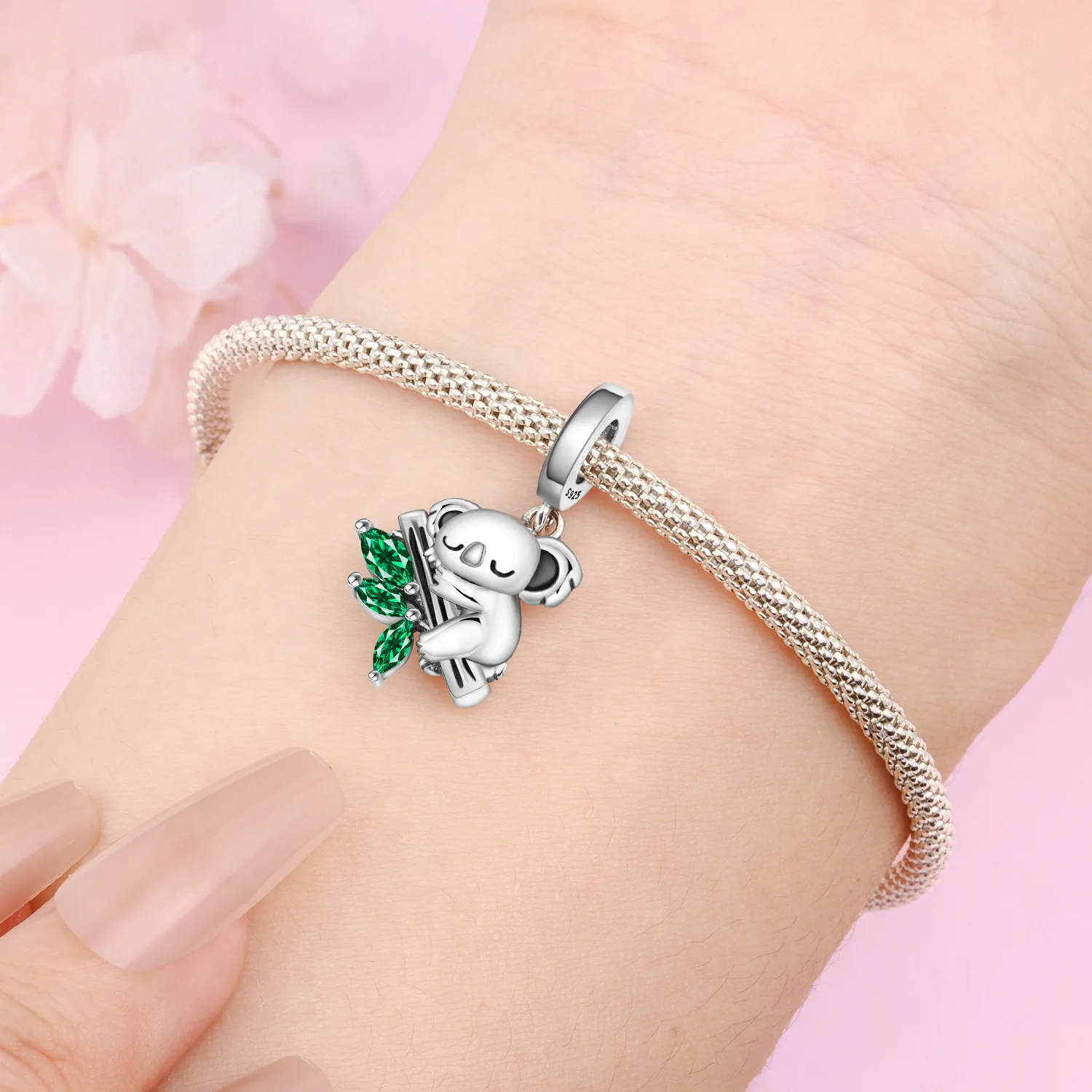 925 Sterling Silver Sunflower Bead For European Charm Bracelets & Necklaces - Antique Silver Finish - View #7