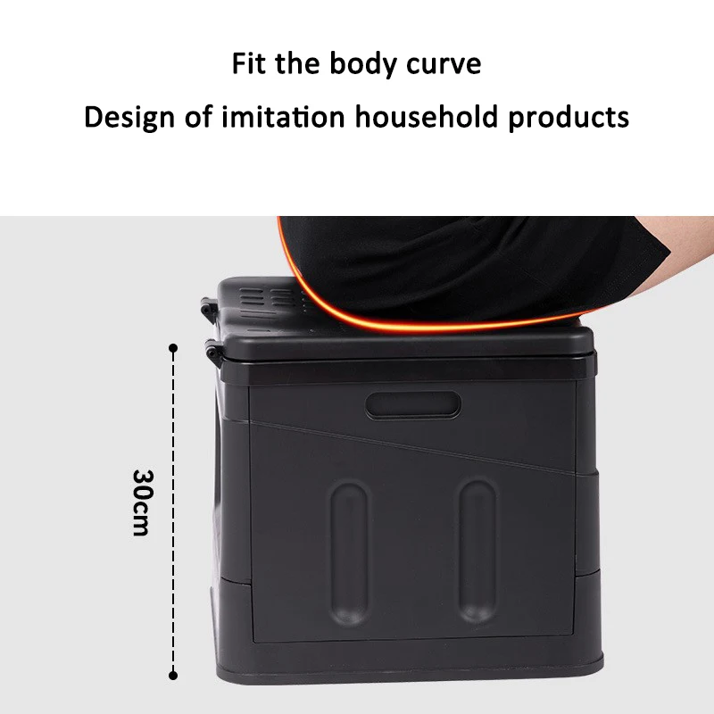 Description Picture 6 of itemBlackdog PP Folding Toilet Bowl Toilet Portable Load-bearing Strong Toilet/Trash Can/Storage Box/Stool Outdoor Camping Essential