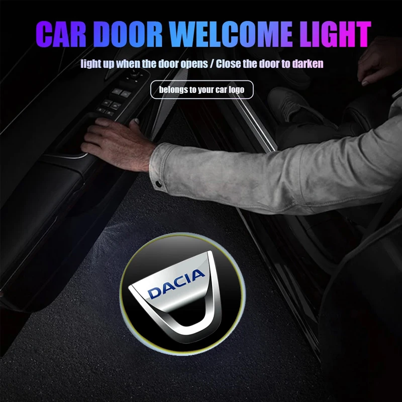 Car Door 3D Wireless Projector Lamp HD Lights Accessories for
