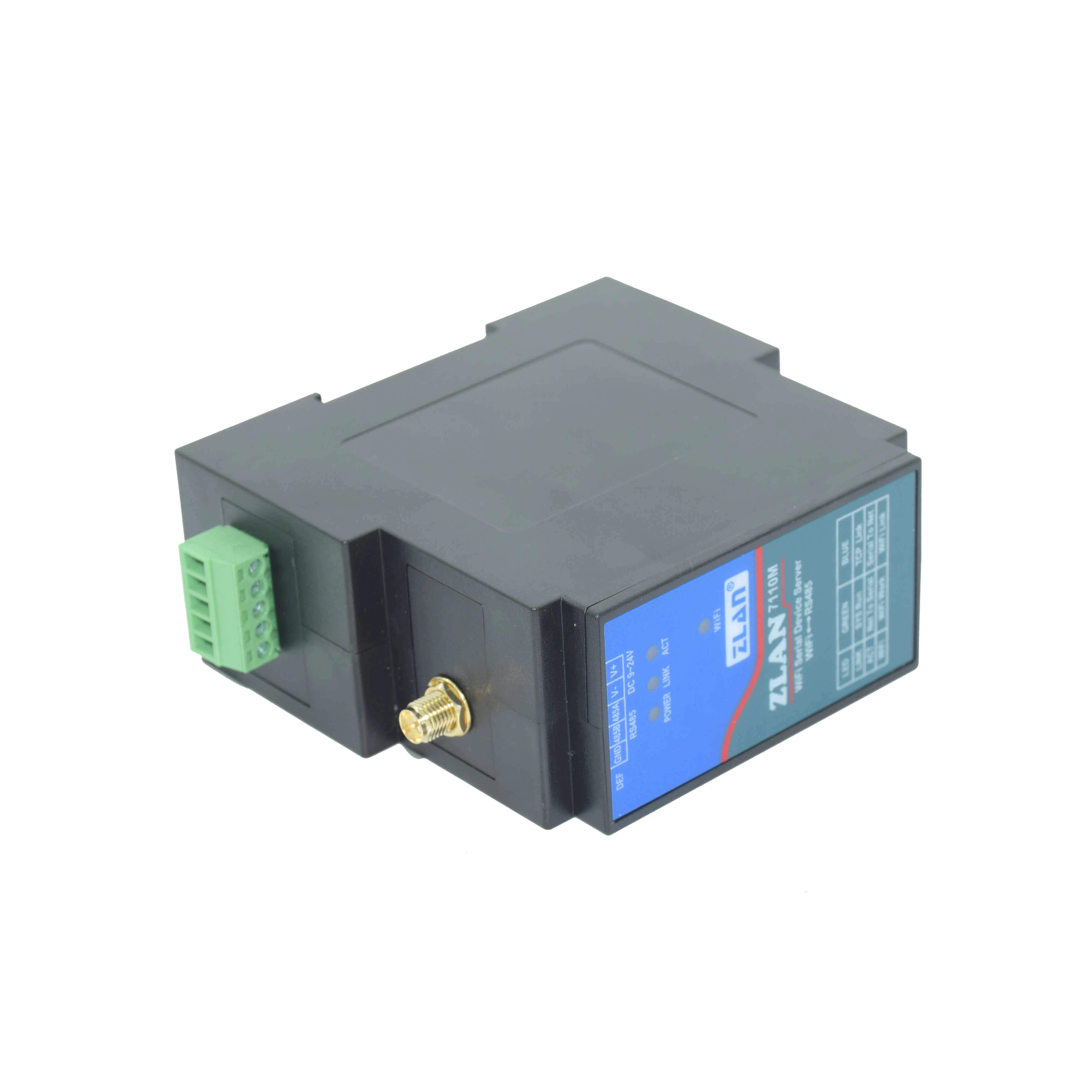 Din 레일 직렬 포트 RS485-WiFi 변환기 장치 IOT 서버 ZLAN7110M 지원 Modbus MQTT JSON