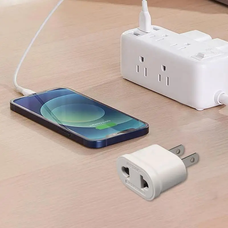 Travel Plug Adapter European Travel Converter Flame Retardant US Standard Travel Conversion Plug For Applicable To Dry Places