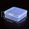 5pcs Mini Transparent Portable and Organized Storage Boxes for Accessory Sticker Organizer 2