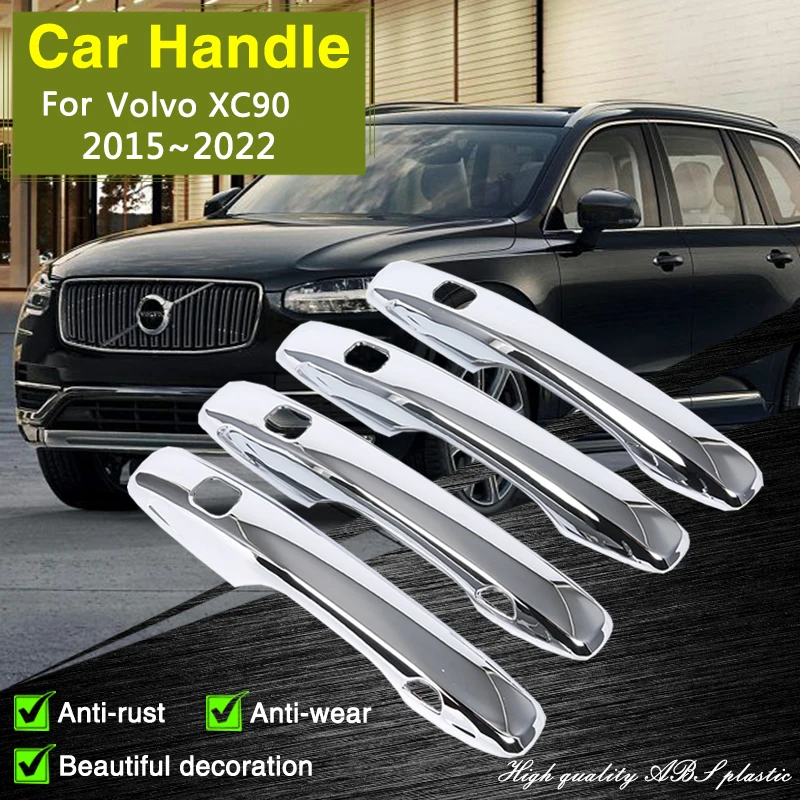 Für Volvo XC90 90 T6 2015 ~ 2022 Chrome Außentür Griff Abdeckung Trim Auto  Exterior Zubehör Schutz Aufkleber 2018 2019 2020 - AliExpress