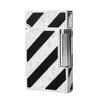 Luxury Brand Lighter Brass Lacquer Engraving Cigar Tobacco Smoking Cigarette Accessories Man Father Gifts Inflatable Butane Gas 6