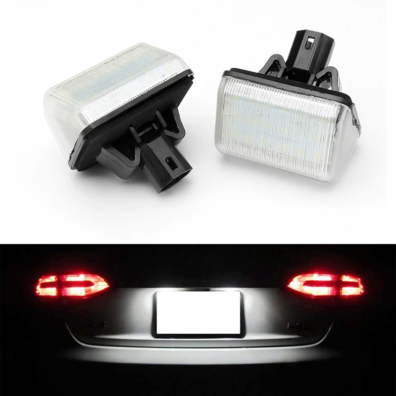 2pcs White Error free LED License Plate Lights For Mazda CX-7 CX7 2007 2008 2009 2010 2012 CX-5 CX5 2013 2014 Number Plate Lamp