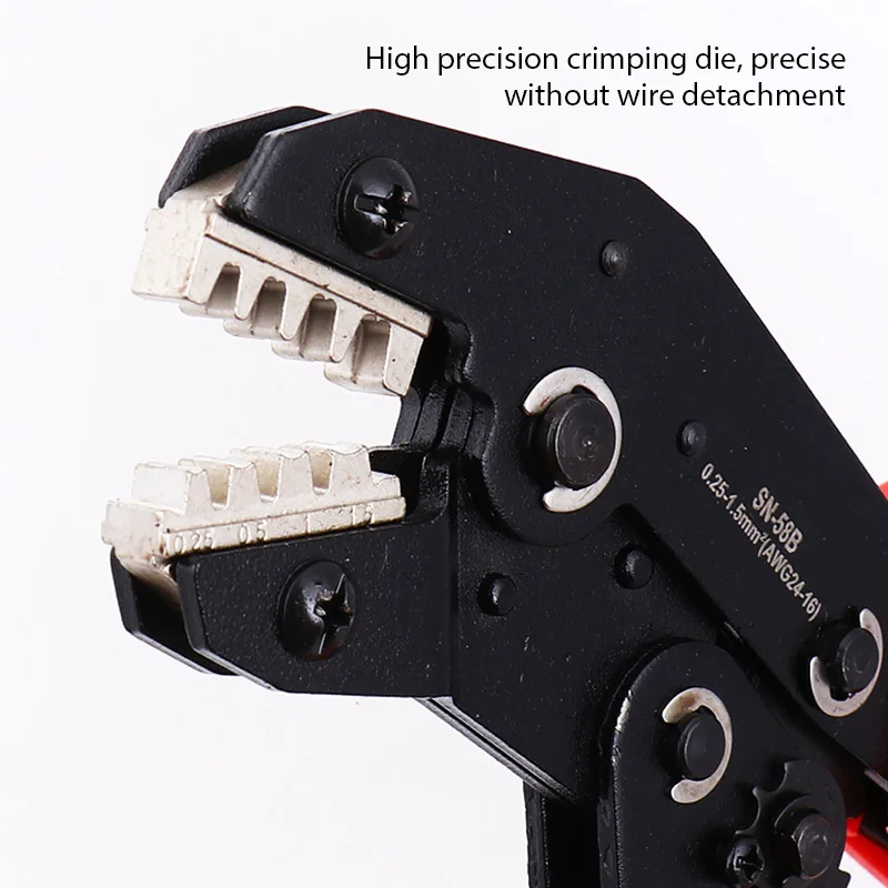 DuPont Terminals Crimp Pliers Barrel Crimping Tools SN-58B 24-16 AWG /0.25-1.5mm² Ratcheting Crimper