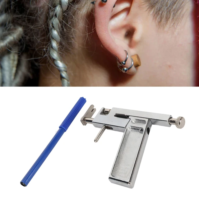 Ear Piercing Kit, Professional Stainless Steel Nose Navel Piercing