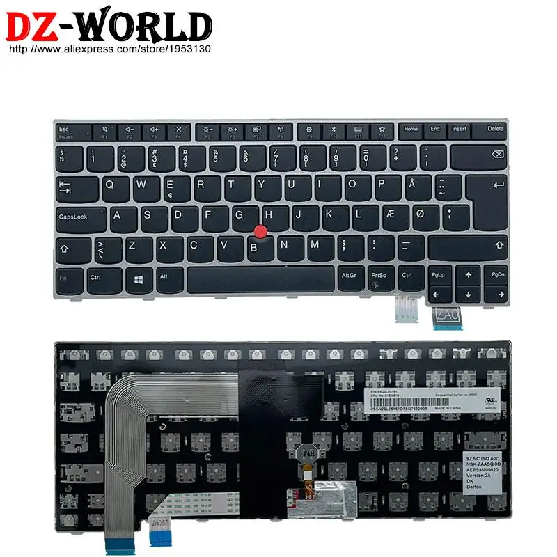 Teclado Portátil Prata para Thinkpad Lenovo 13 Gen T470s s2 ° ° T460s Reino Unido la ch cz Ndc dk Bnl Ele Cfb hu Não - Imagem 4