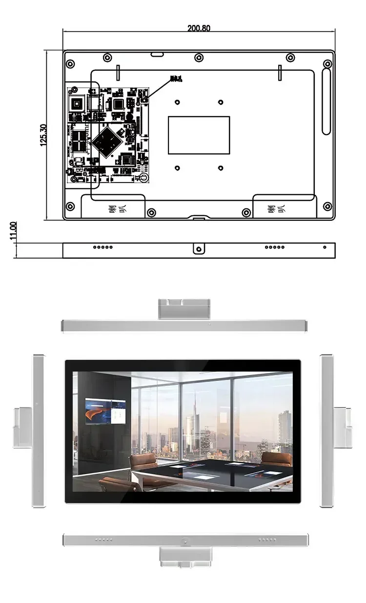 2026 선월드 YC-SM08M 스마트 홈 8인치 Knx 스마트 홈 시스템 안드로이드 벽걸이형 Poe 태블릿 패널
