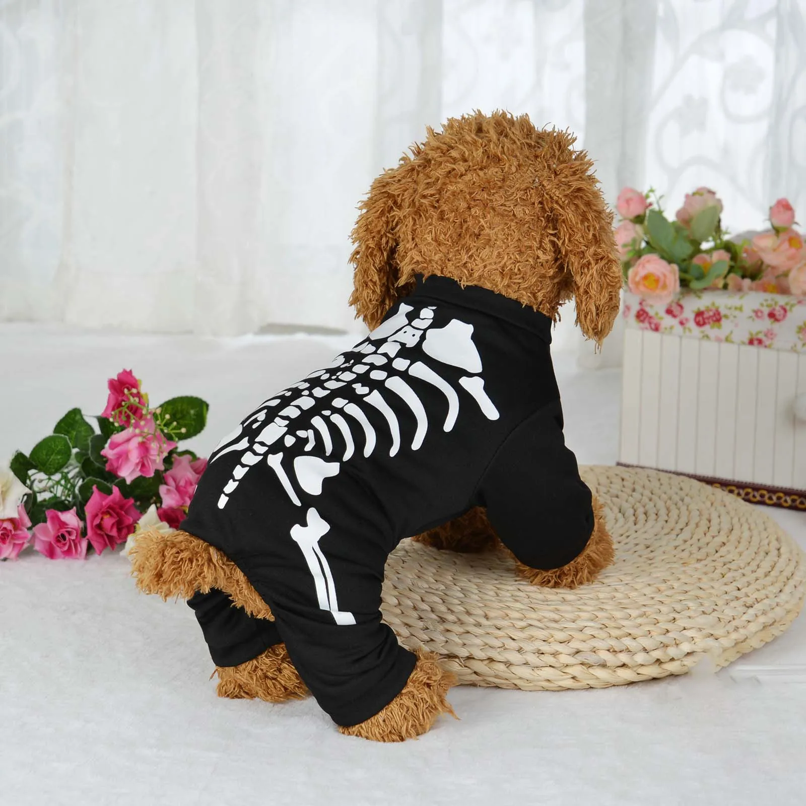 Dog Halloween Skeleton Costume THE 1 PET SHOP