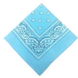 Vibrant Fashion Bandana for Men & Women - Hip Hop, Cycling, and Festive Accessory (Sky Blue)