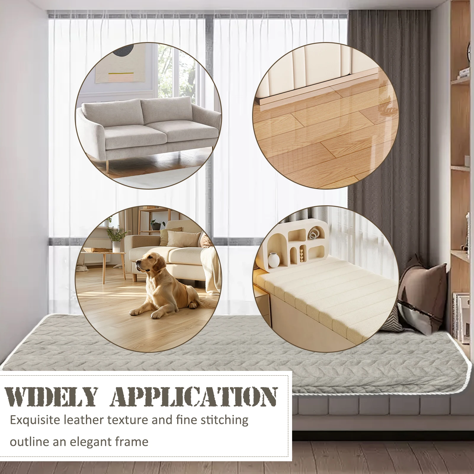 Non-slip Pet Sofa Cover Thick Plush Bay Window Mat Anti-scratch Couch Cushion Cover Universal Furniture Protector Home Decor