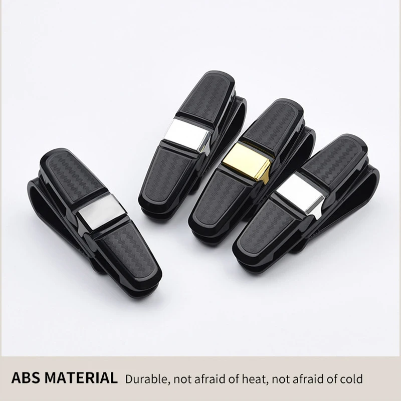sunglasses frame Car Sunglasses Frame Carbon Fiber Bills Glasses Clip Multi Function In Car Creative Eye Box Card Double Headed Clip On Board
