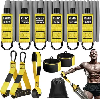 12 training pieces with high-intensity tension rope, resistance bands, sports bands, heavy load fitness bands, perfect gift 1
