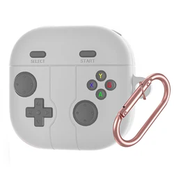 Cute Cartoon 3D Game Controller Silicone Shockproof Earphone Case Cover - Galaxy Buds4 Pro (Gray)