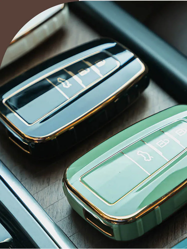 Copertura della cassa chiave dell'automobile di TPU per Toyota CHR Corolla Camry RAV4 Highlander Avalon Prius GT86 2 3 4 pulsanti protezione chiave automatica intelligente - S4fb3a6f10af4493685af2ee55dae9c495