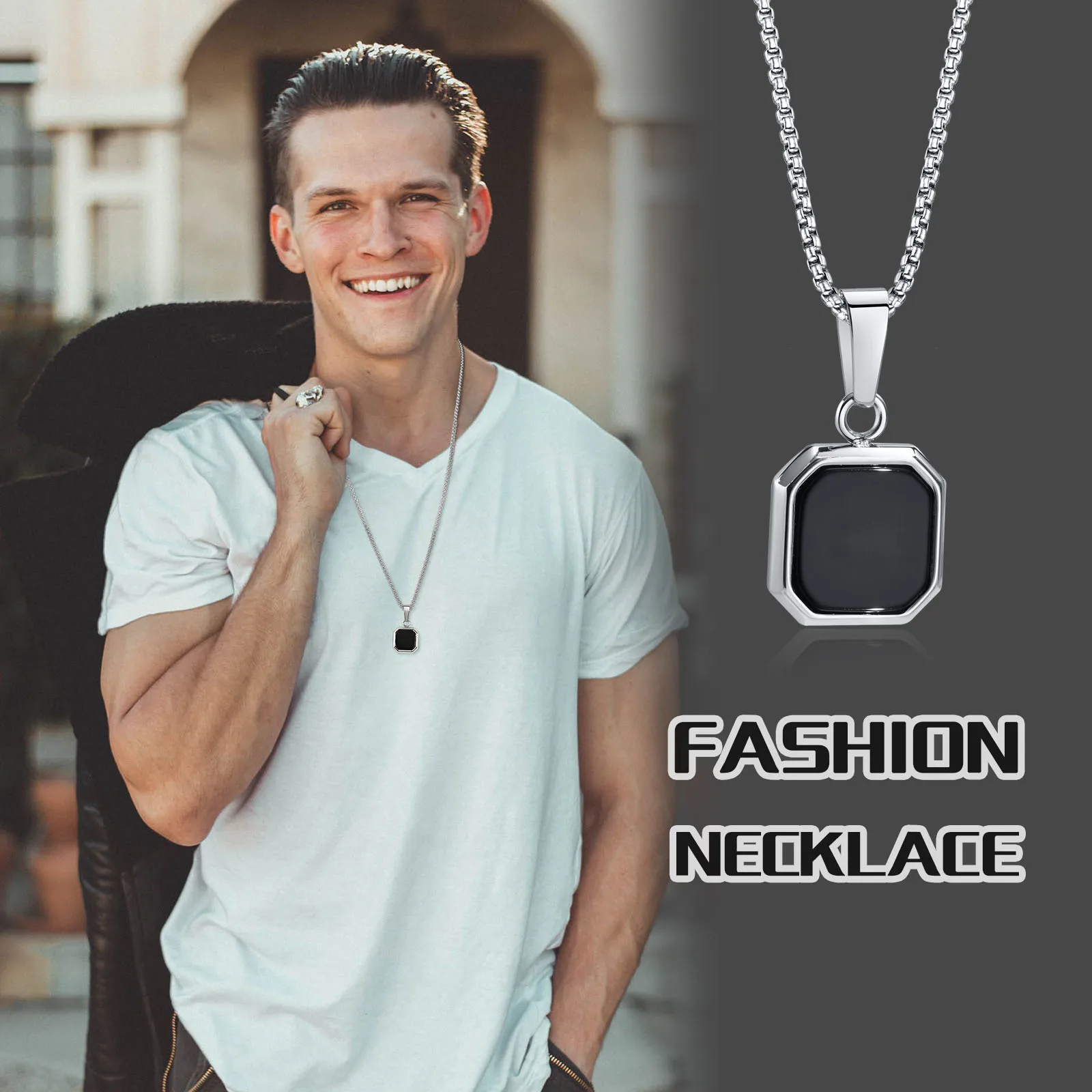 Daniel Klein Black Color Necklace For Men