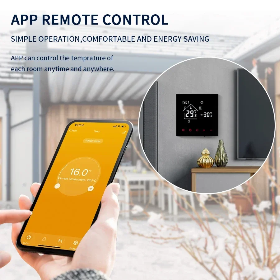 WiFi Smart Thermostat - Ultimate Temperature Controller with Voice Assistant Integration