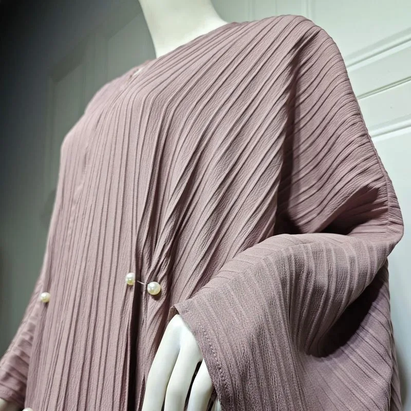 Muslim Women's Fashion Abaya Turkish Dresses Long Striped Casual Cardigan Gown Evening Kaftan Islamic Clothing Modest Kimono