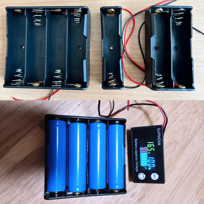 Battery Storage Box Battery Case Battery Holder Battery Box DIY Plastic AA LR6 HR6 Battery Storage Case Clip Holder Container 1X2X 3X 4X 18650 Battery Storage Box Case With Wire Lead Pin