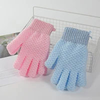 1PCS Bath For Peeling Exfoliating Gloves Mitt Shower Scrub Gloves Massage For Body Scrub Sponge Wash Skin Moisturizing SPA 2