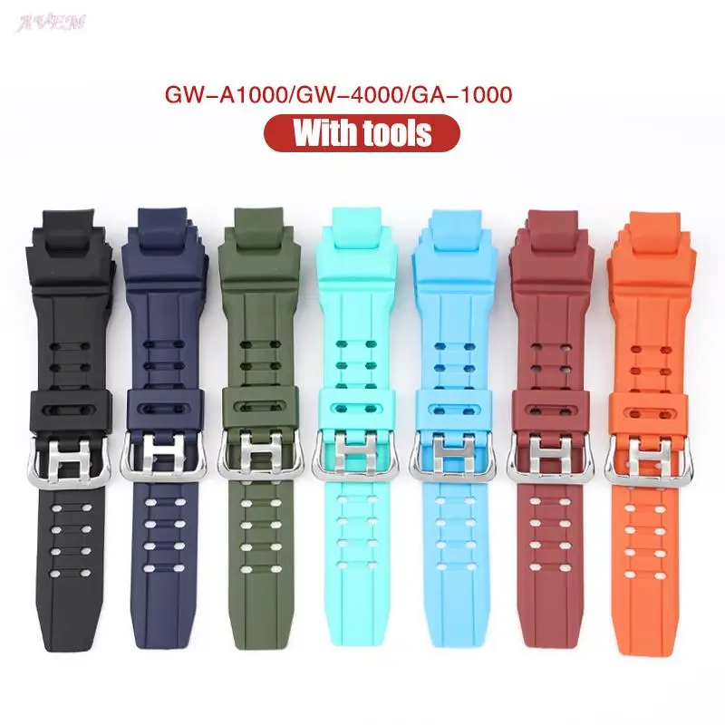 Per Casio G-Shock Gw-4000 Ga-1000 Gw-A1000 Gw-A1100 G-1400 Cinturino Tpu Silicone Diving Impermeabile Sport Watch Band Bracciale Uomo