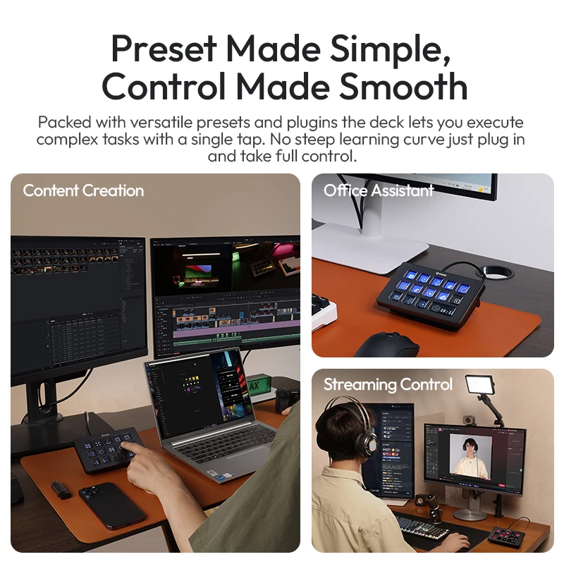 Ulanzi D200H Deck Dock Streaming Controller 7-in-1 One-Tap