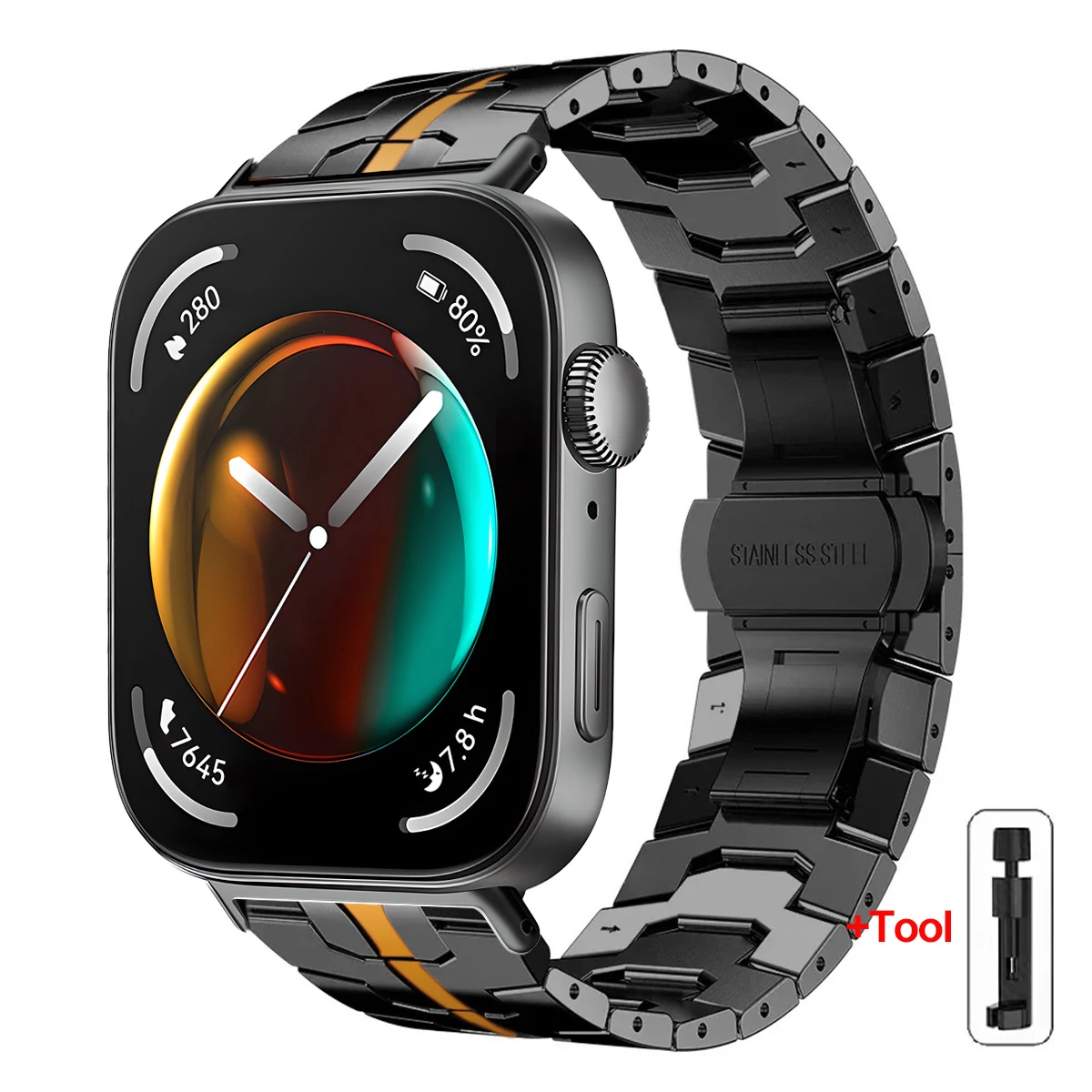 Stainless Steel Adjustable Metal Strap Bracelet