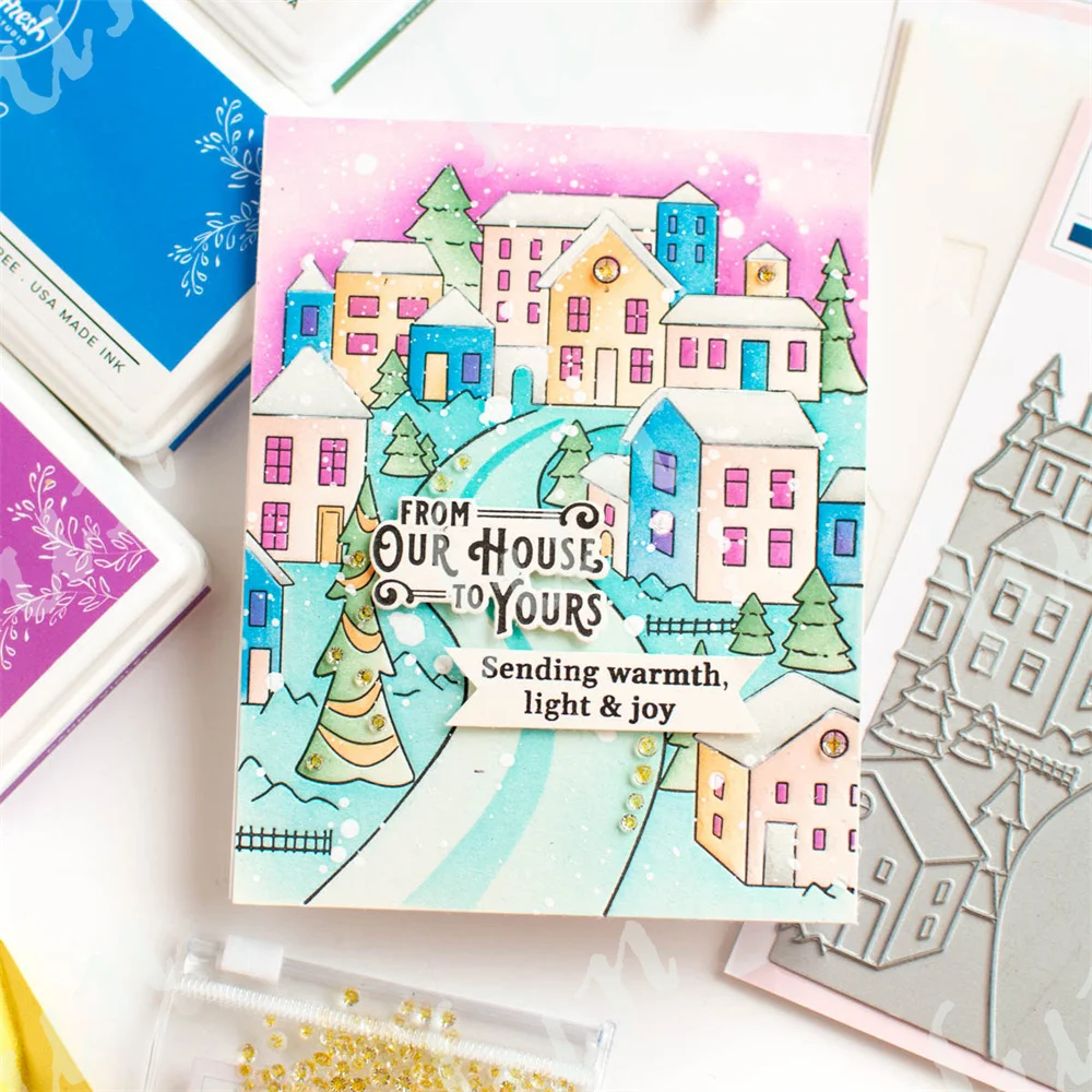Metal Cutting Dies stickers scrapbooking supplies journal tools set metal cutting die Go to Holiday Metal Cutting Dies Best Memories Sentiments Stamps and Stencils Set DIY Making Scrapbook Journaling Hot Foil