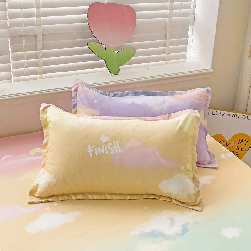 thumbnail image 1 of Fundas de almohada de estilo a rayas, 2 piezas, 48x74cm, rectangulares, 1 of 5