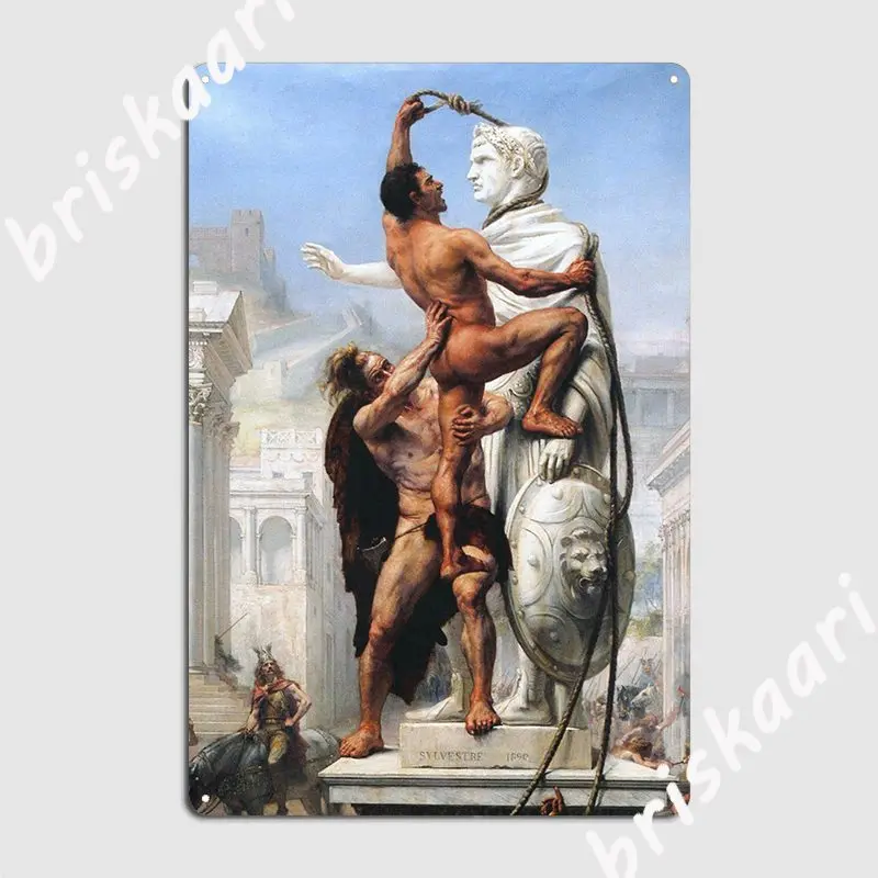 

The Sack Of Romes In 410 Metal Sign Decoration Garage Club Wall Decor Wall Pub Tin Sign Poster