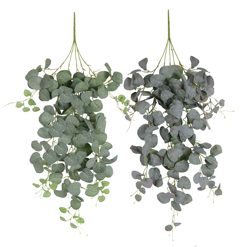 

Artificial Eucalyptus Leaves Wall Hanging Vines Decoration Garden Fake Green Branch Outdoor Garland Ivy Garland Plant Home Decor