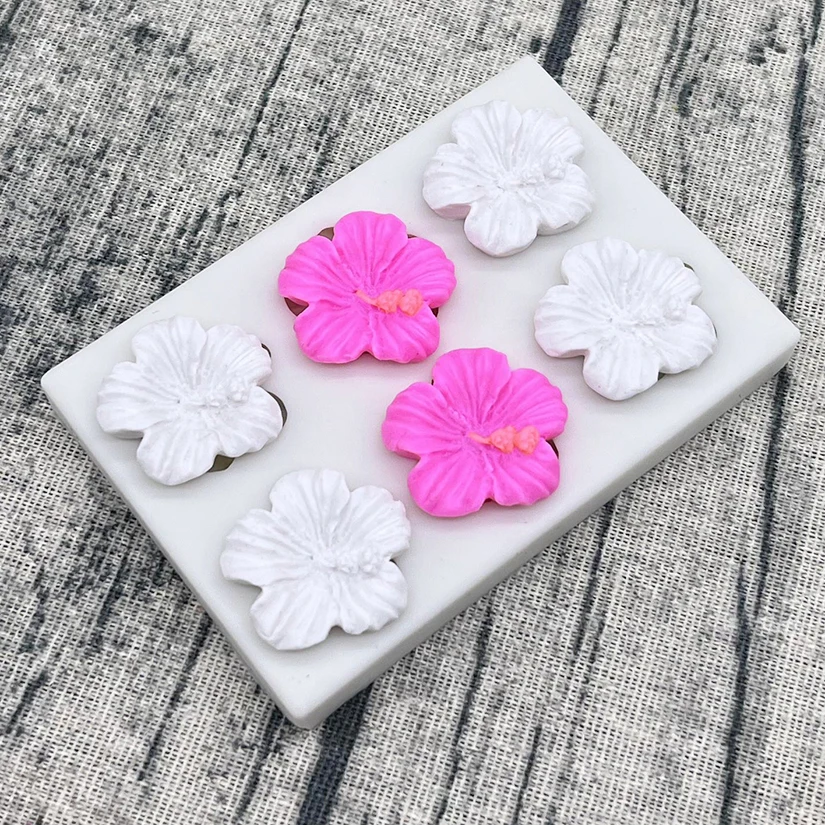 Kamelie Mini Rose Daisy Blume Silikon Sugar Mold Harz Werkzeuge Schokolade Cupcake Backform Fondant Kuchen Dekorieren Werkzeuge – Detail 13