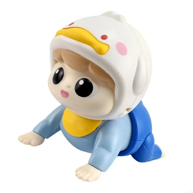 를위한 음악 부모의 목소리를 가진 D7YD 대화식 크롤링 학습 장난감 모터 개발 운동 활동 장난감