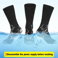 65 ℃   Chaussettes chauffantes pour l'hiver, 5000 mAh, rechargeables par USB, chaussettes chauffantes pour le ski en plein air, bottes chauffantes pour la motoneige, chaussettes de ski 6